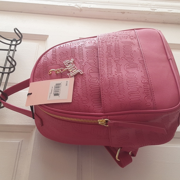 SOLD! Juicy Couture Backpack Raspberry Tart Lovelock NWT small pink - Picture 2 of 8